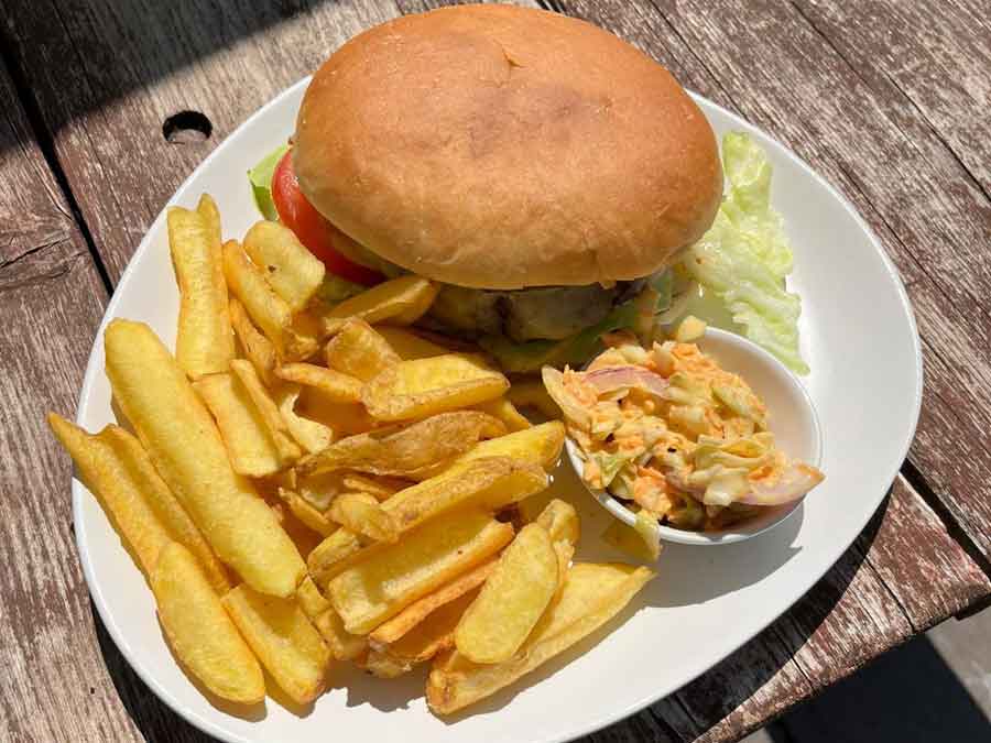 A famous Old Ox Burger Shillingstone Dorset