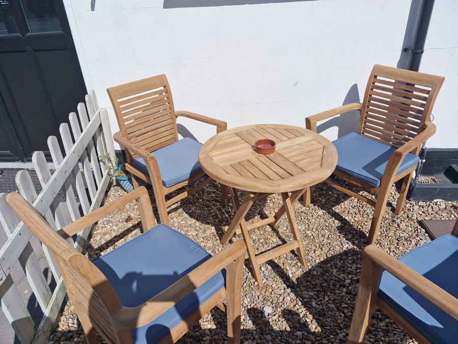 Enjoy a drink and a sandwich too in the sunshine on our comfy new furniture at the Old Ox Inn Shillingstone Dorset